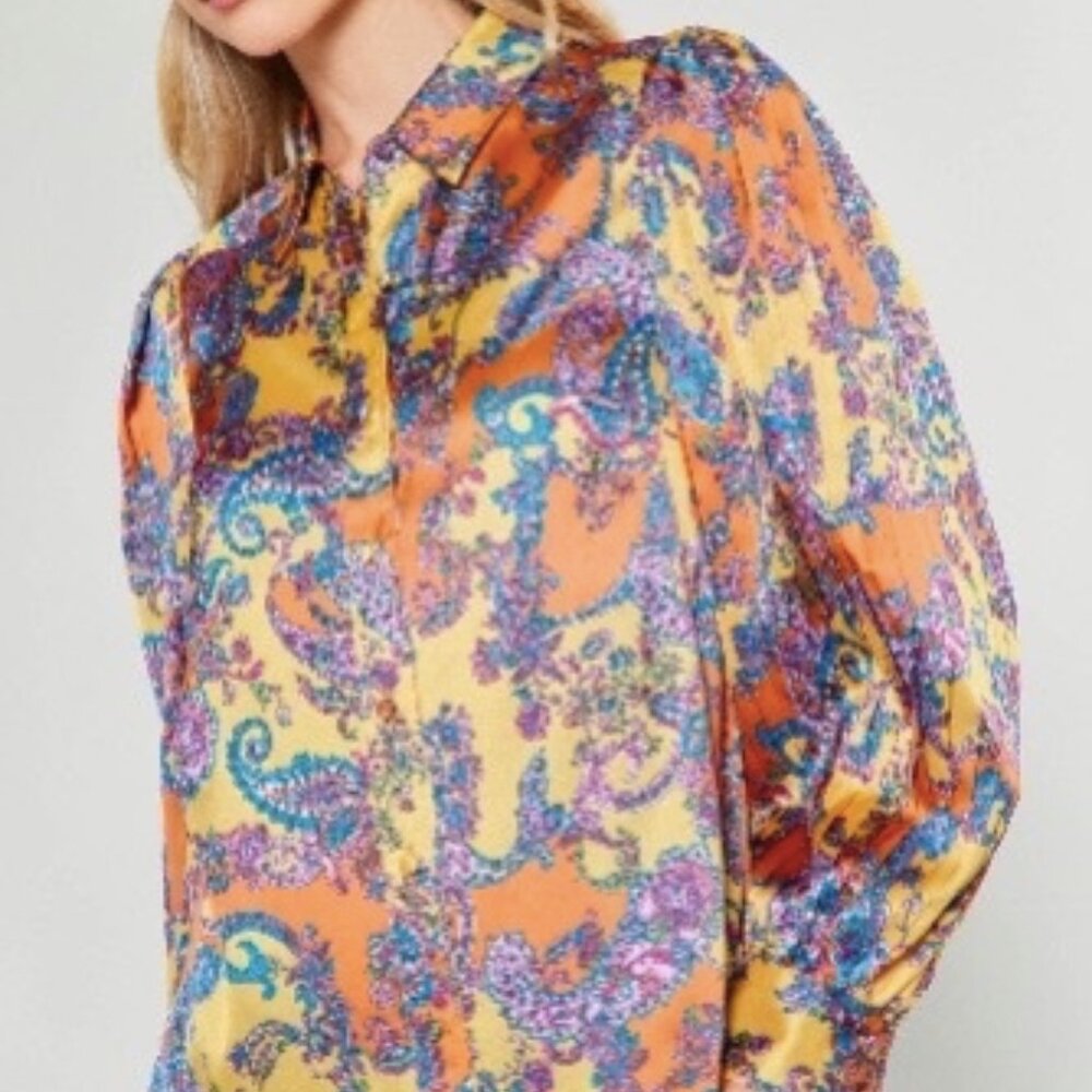 Current Air Paisley Women's Blouse NEW